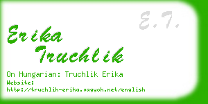erika truchlik business card